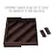 17'' Walnut Expandable Diagonal Bamboo Drawer Organizer with Adjustable Dividers
